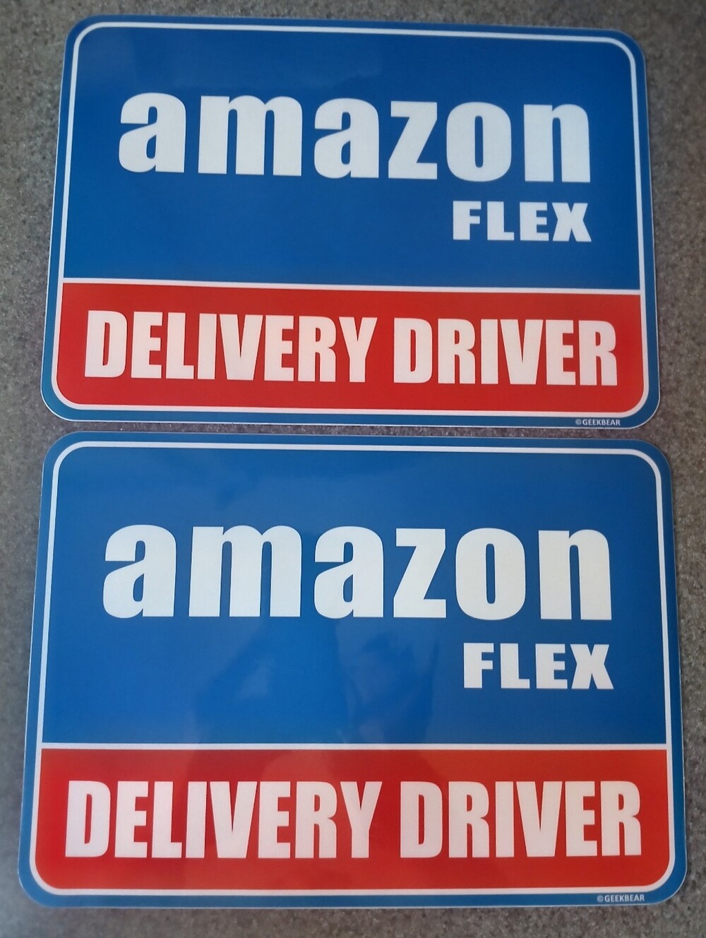 Flex Delivery Driver Car Magnet 2 Pieces Delivery Logo Advertisement